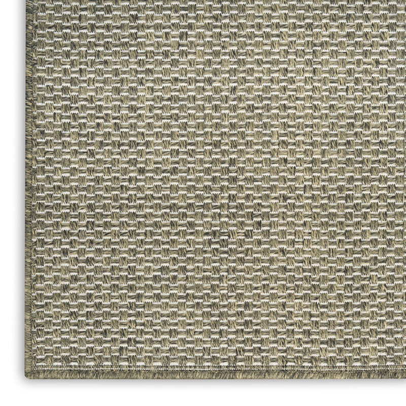 Tapis d'intérieur / extérieur uni Tulum, Rectangle 10 pi x 14 pi, Olive