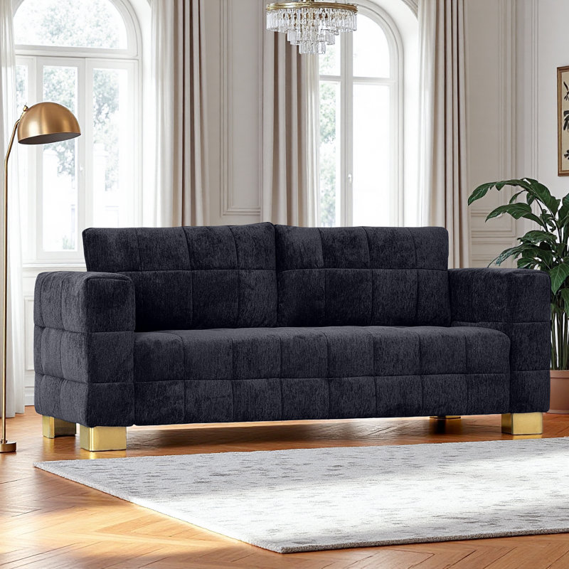 Canapé 81,89 po, Noir
