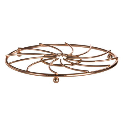 Coppedge Stainless Steel Round 1 Piece Trivet