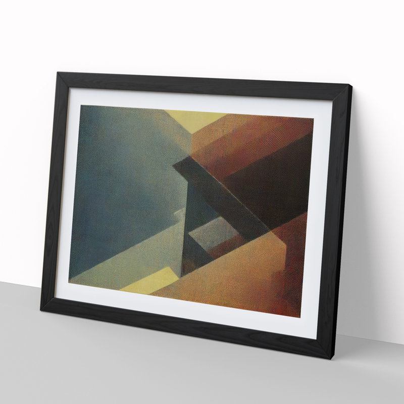 Halftone Vol.7 Abstract - Single Picture Frame Print, Black Framed, 34cm H x 46cm W x 2cm D