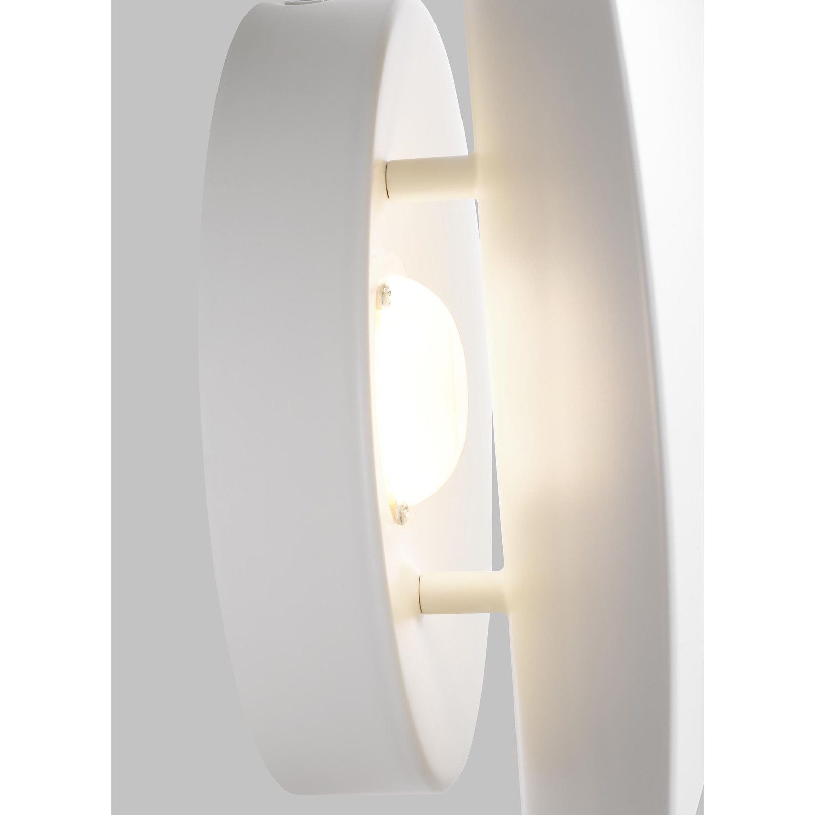 Keef Single Light Armed Sconce, Matte White, Matte White
