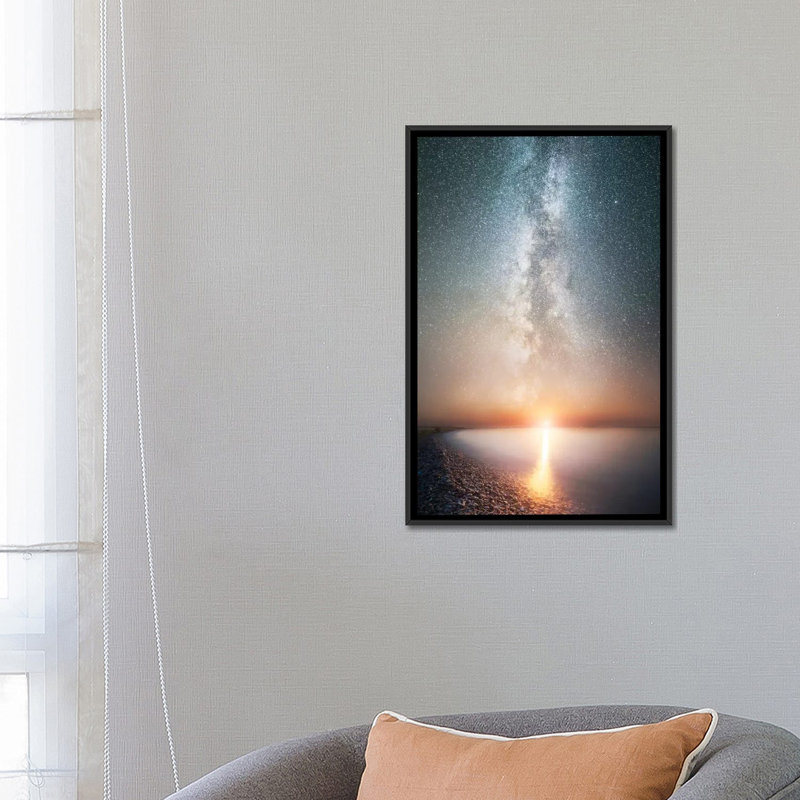 " Reflecting Infinity " by Adrian Borda, 26" H x 18" W x 1.5" D, Black Framed Canvas