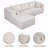 105" L-Shaped Modular Compression Sofa, Plush Upholstery, All-Foam Structure (No Springs),Vacuum-Packed, Space-Saving-674943968-674943970
