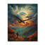 Thick Clouds Over The Valley II - City Futuristis Très grandes horloges murales-366297476