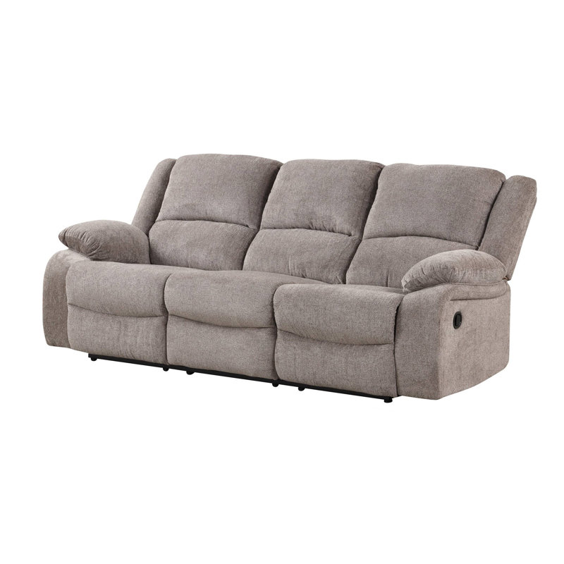 88.4" W Transitional Sofa, Mocha