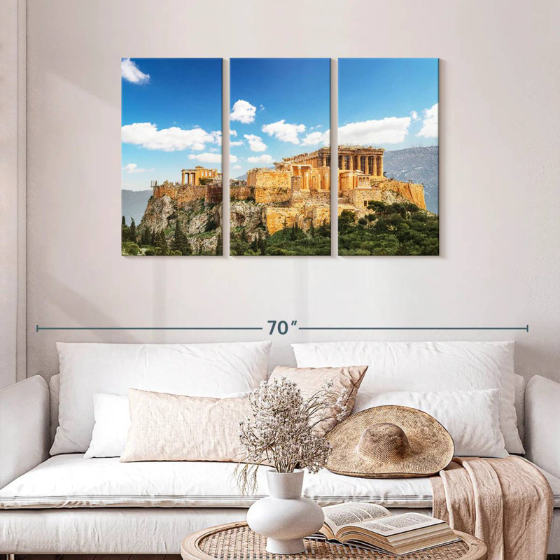 Nicci Acropolis sous le ciel bleu, H 28 po x l 45 po