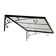 Palram - Canopia Venus 4' 5" W x 2' 11" D Slope Door Awning in Dark Gray