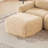 Plush Fabric Ottoman For Living Room – Perfect Footrest, Spare Seat & Decorative Accent-1036859020