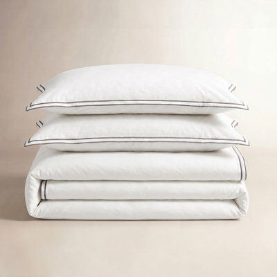 Hampton Embroidered Cotton Duvet Cover Set