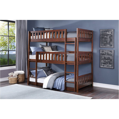 Imir Katya Dark-Cherry Triple Twin Bunkbed
