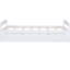 Lit plateforme simple avec lit gigogne en blanc - lit gigogne en bois massif
