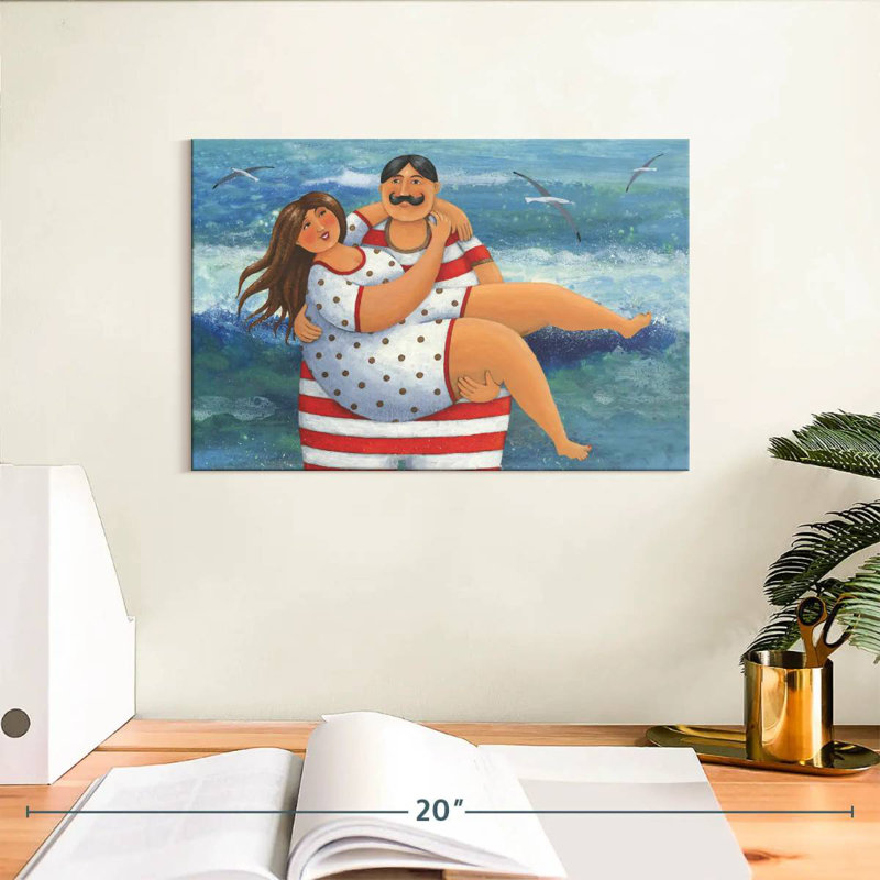 Couples serrés, H 8 po x l 12 po