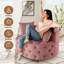 Fauteuil demi-tonneau en velours 36,6 po Keoka-365700111