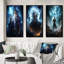 «Powerful Wizard», 3 pièces sur toile-1245778670-1245778674