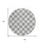 Tapis rond lavable à pois 8 po