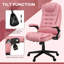 Chaise de bureau de massage à haut dossier avec 6 points de vibration et fauteuil chauffant inclinable en cuir PU avec accoudoirs et télécommande-996155633