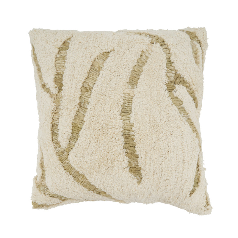 Coussin décoratif en duvet et capitonné touffeté Symmetry