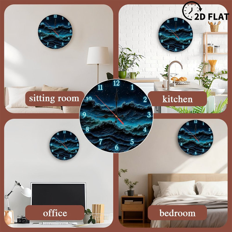 Horloge murale Ocean Waves