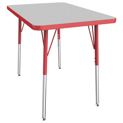 Rectangle T-Mold Adjustable Height Activity Table