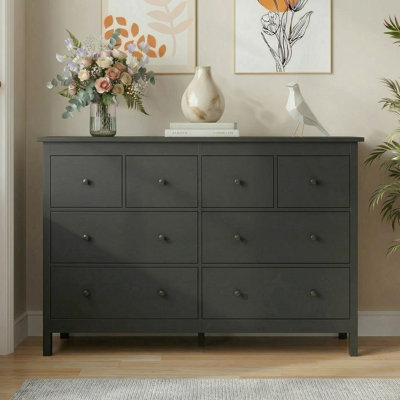 Ebern Designs Aaditri 50.4" W 8 - Drawer Double Dresser & Reviews | Wayfair Ebern Designs Aaditri 50.4" W 8 - Drawer Double Dresser & Reviews | Wayfair