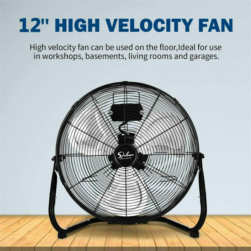 Ventilateur sur pied Simple Deluxe, 18" H x 18" W x 10" D