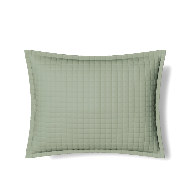 Ready-to-Bed Solid Color 100% Lyocell Sham, Standard Sham, Sage