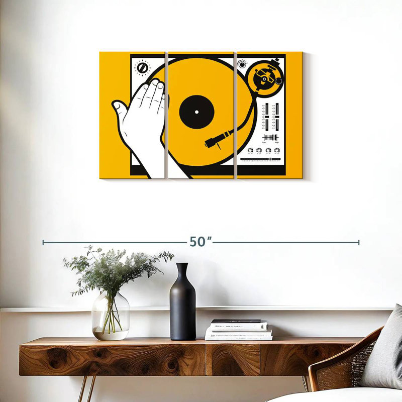 Abarca DJ Vinyl Scratch, 20" H x 33" W