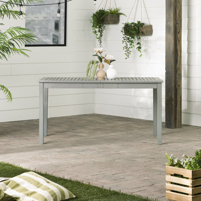 Alfonsi Acacia Wood Outdoor Dining Table