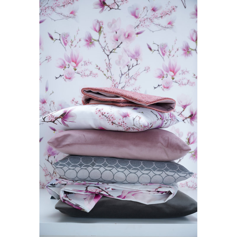 Springtime Cotton Floral Duvet Cover Set with Pillowcases, 155 x 220 cm - 1 Pillowcase (80 x 80 cm)