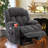 Karelin 34.6"W Chenille Lift Chair Power Recliner, Massage, Heater, USB Ports-1606824534
