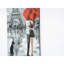 47'' X 19'' Grey Canvas Wall Paintings - Hand-Painted Autumn Accent Art For Fall Thrill
