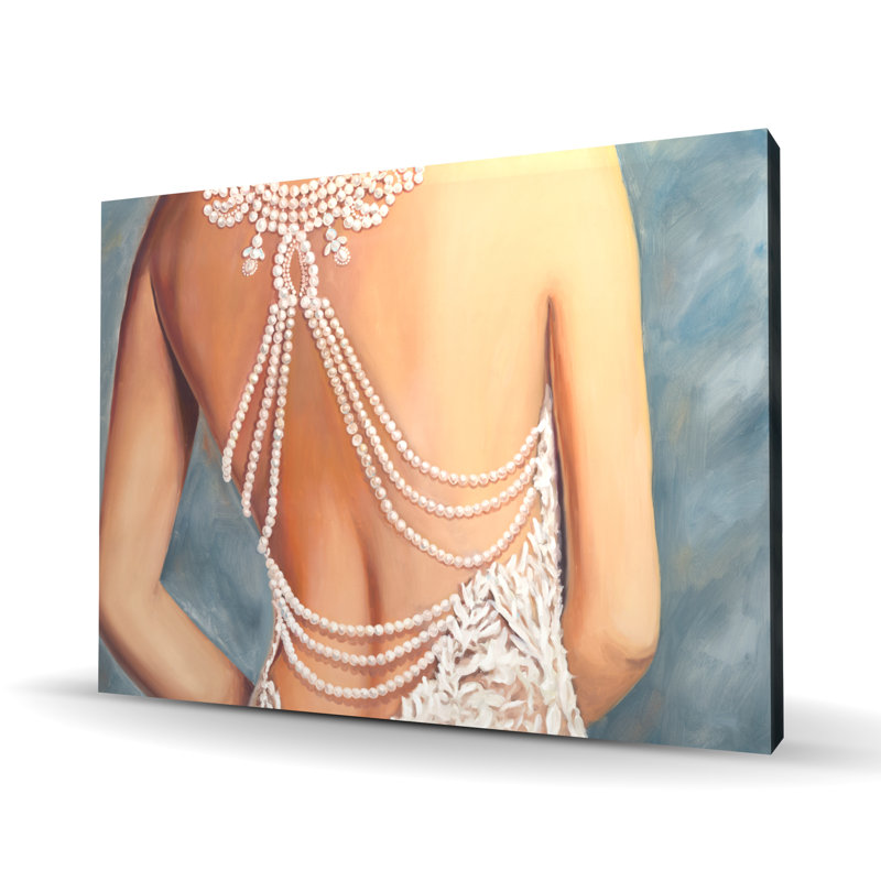 Wedding Dress Canvas - Elegant Home Decor for Women’s Bedroom, 36" H x 48" W
