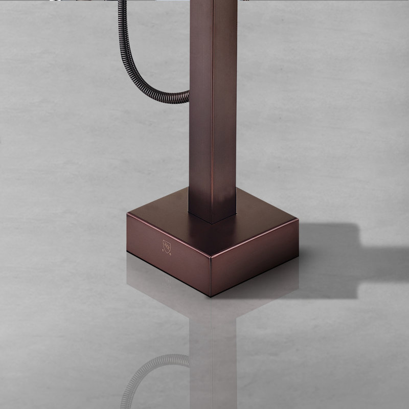 42 7/8-In 1-Handle Freestanding Tub Faucet With Hand Shower Head, Oil Rubbed Bronze