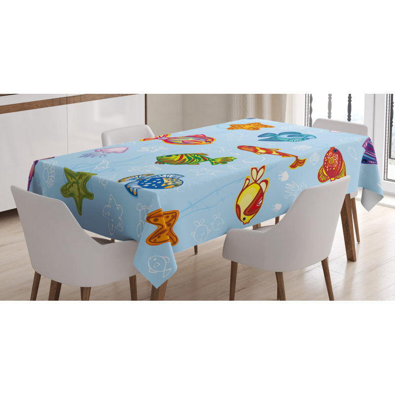 Ocean Tablecloth, 70" x 52"