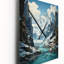 Glacier Glaciers Embrace - Horloge murale moderne paysage et nature-99632837