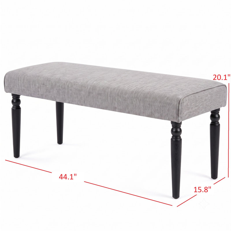 Banc de salle à manger Pryor, Noir