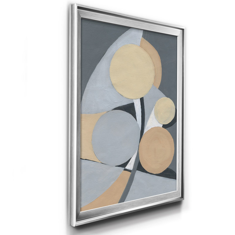 Millenium II par J Paul, reproduction d'art sur toile, Argent, H 26,5 po x l 36,5 po x P 1,5 po