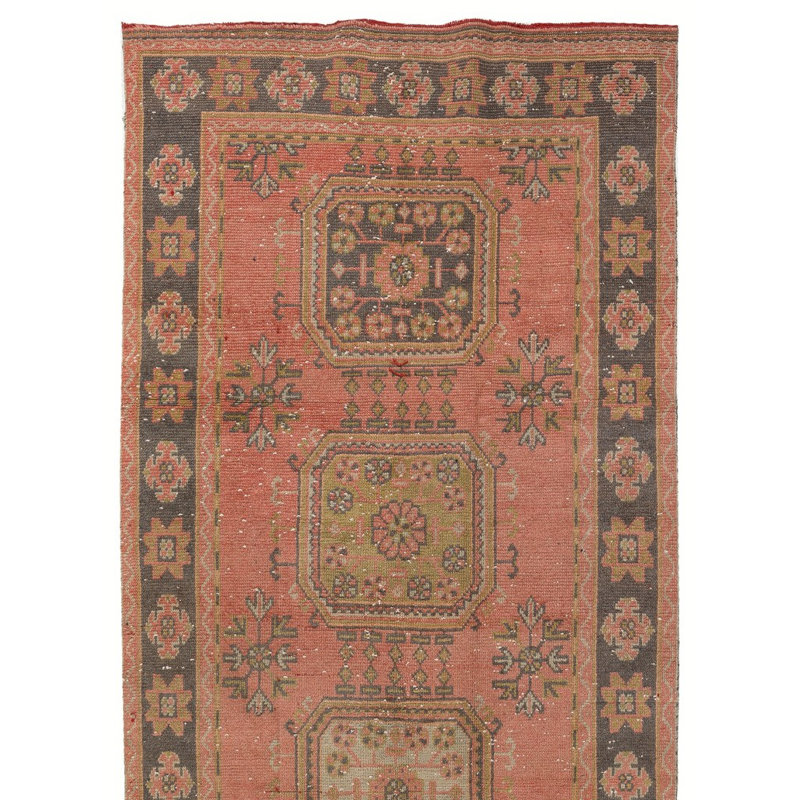 Tapis de couloir fabriqué à la main Authentic Corridor par la Turquie dans les années 1960