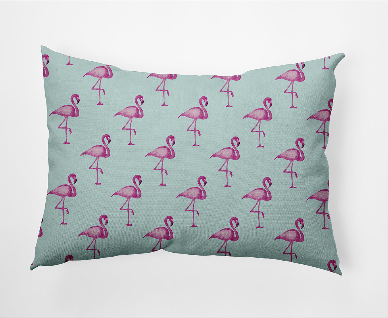 e by design Flamingo Flamingo Fanfare Rectangular Cotton Pillow Cover ...