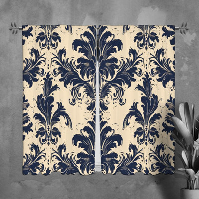 Paire de rideaux obscurcissant en polyester Loletta