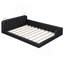 Grand lit plateforme tapissier avec 2 lampes de lecture -1519111330