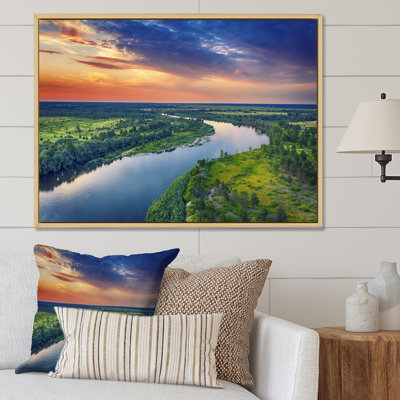 Vue aérienne de la rivière Alabama II sur toile
