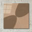 Art mural en verre acrylique «Unity Brown» par Danhui Nai