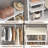 68"-96" Closet Organizer With 6-Drawers,4 Clothing Rack-493519412