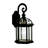 Caroline 15.5" 1-Light Painted Black Outdoor Hardwired Wall Lantern-766931960