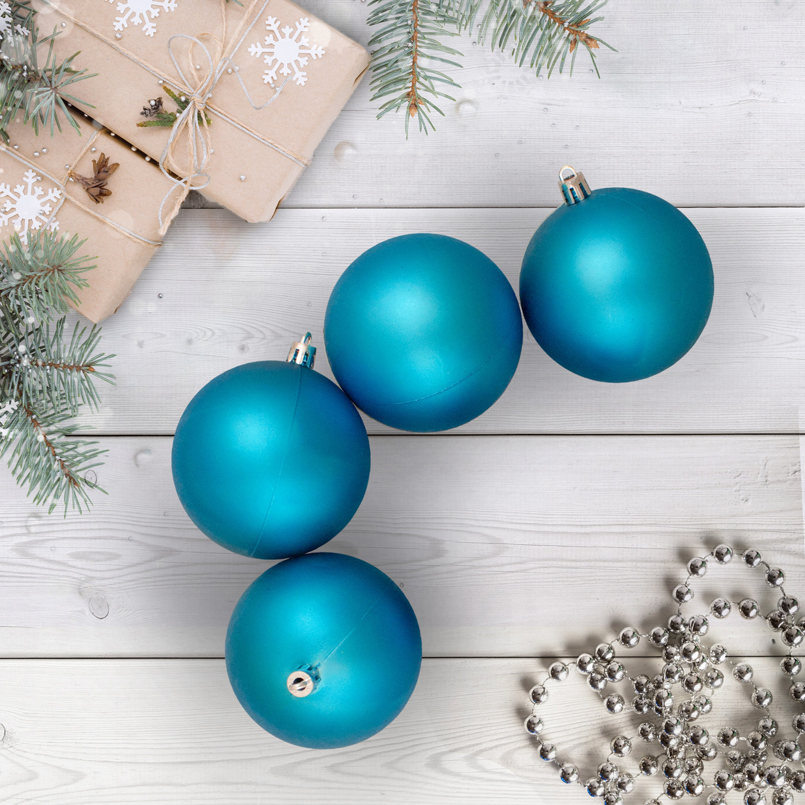4" Shatterproof Bauble, Blue