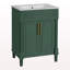 Meuble-lavabo 24 po avec lavabo intégré en céramique, meuble-lavabo à 2 portes et meuble-lavabo simple pour petite et moyenne salle de bain-601747537