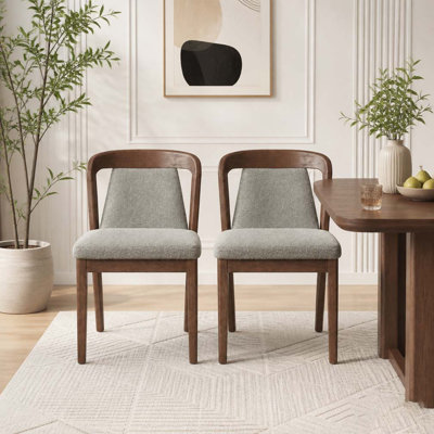 Upholstered Backrest Armless Dining Chairs