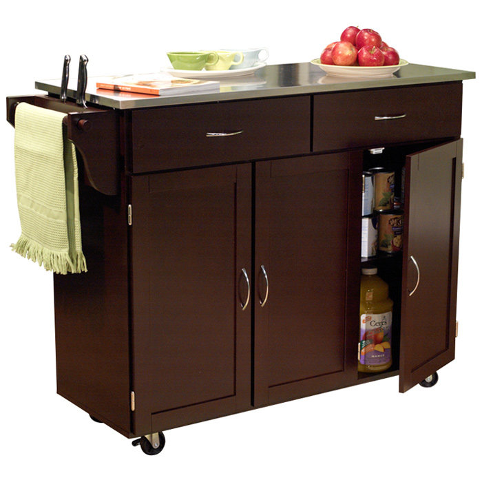 Garrettsville Kitchen Cart, Espresso