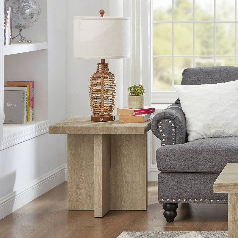 Breunig Square End Table, Nightstand, Brown
